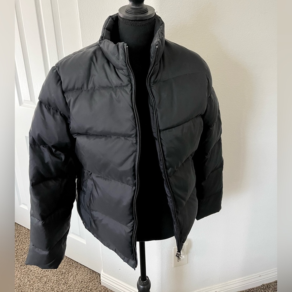 Athletech Black Puffer Jacket Women’s Large Winter Coat